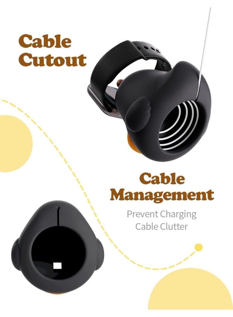 حامل شاحن متوافق مع سيريز Apple Watch بحجمات 49/46/45/44/42/41/40/38 مم و iWatch Ultra2/Ultra/ - Image 3